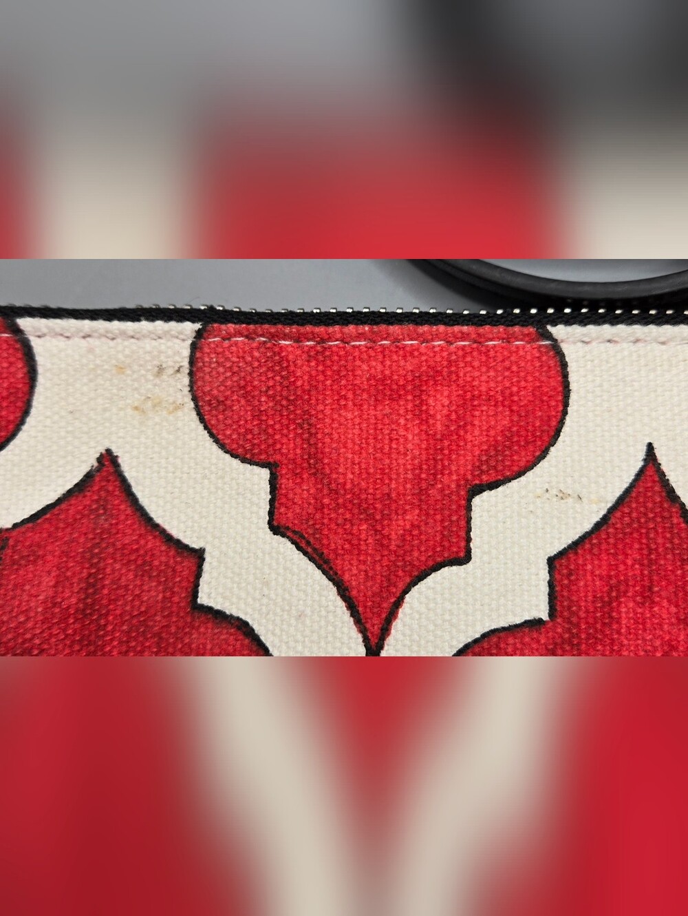 Brighton Printed Crossbody Bag w/ Black Leather Tassel Christmas - Picture 6 of 8
